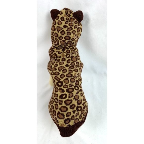 Dogo Leopard Sweater Dog Hoodie in size L, 15" NWT - Picture 3 of 5